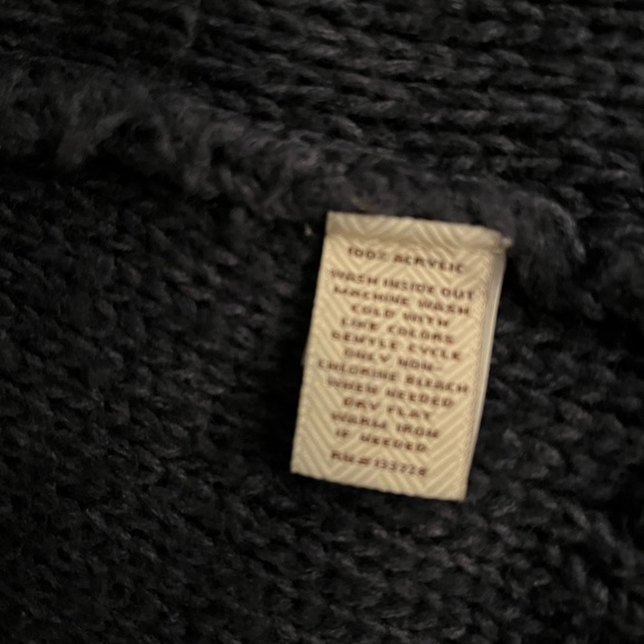 Women’s Sonoma toggle closure denim blue color sweater in size xl - Picture 3 of 11